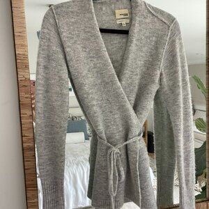 Wilfred Gray Wrap Sweater from Aritzia - XS